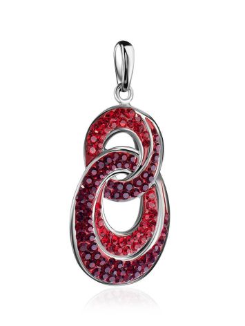 Red Crystal Encrusted Pendant The Eclat, image , picture 4