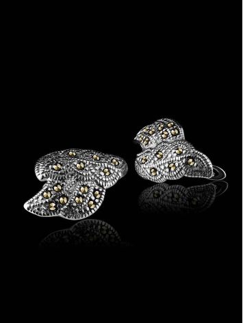 Refined Silver Earrings With Marcasites The Lace, image , picture 2
