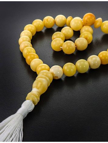 33 Honey Amber Muslim Prayer Beads With Tassel, image , picture 2