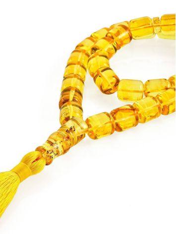Lemon Amber Islamic Prayer Beads With Tassel, image 
