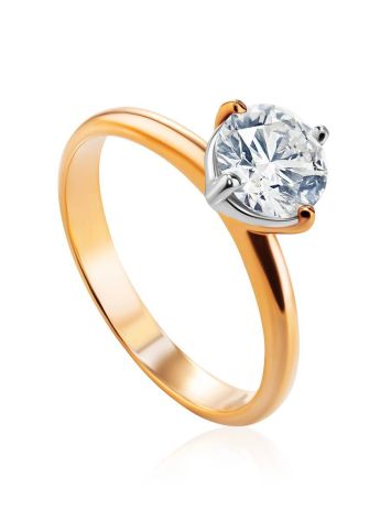 Solitaire Diamond Ring In Gold, Ring Size: 9 / 19, image 