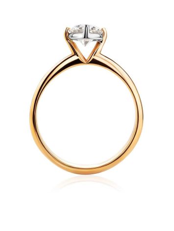 Solitaire Diamond Ring In Gold, Ring Size: 9 / 19, image , picture 3
