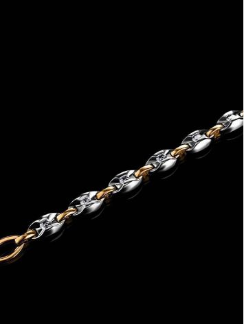 Golden Chain Bracelet With Diamonds, image , picture 2
