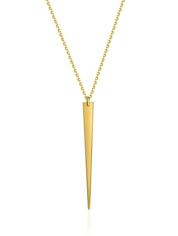 Stylish Golden Pendant Necklace, image 