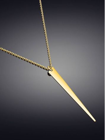 Stylish Golden Pendant Necklace, image , picture 2