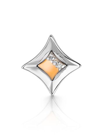 Silver Golden Pendant With Diamonds The Diva, image 