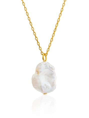 18ct Gold on Sterling Silver ​Pearl Pendant Necklace The Palazzo, image 
