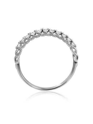Classy White Gold Diamond Ring, Ring Size: 6 / 16.5, image , picture 3