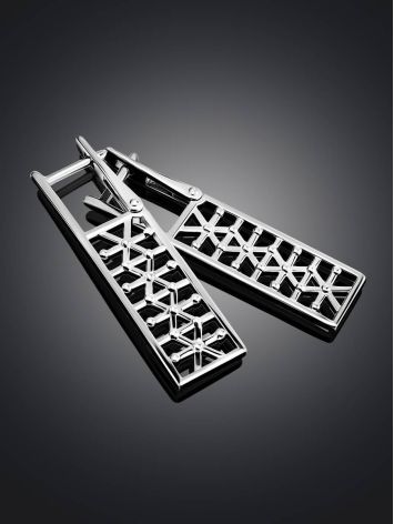 Stylish Geometric Silver Earrings The Sacral, image , picture 2