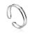 ​Minimalistic Sterling Silver Ring The ICONIC, Ring Size: Adjustable, image 