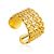 Chain Mail Motif Gilded Silver Ring The ICONIC, Ring Size: Adjustable, image 