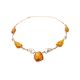 Exclusive Golden Amber Necklace With Nacre The Atlantis, image , picture 5