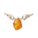 Exclusive Golden Amber Necklace With Nacre The Atlantis, image , picture 4