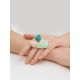 Boho Chic Silver Ring With Multicolor Stones Bella Terra, Ring Size: 9 / 19, image , picture 4