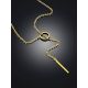Gold Plated Silver Tie Necklace The ICONIC, image , picture 3