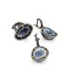 Stunning Silver Dangles With Bold Agate Geode And Crystals, image , picture 4