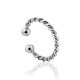 Twisted Design Sterling Silver Ear Cuff The Liquid, image 