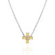 Refined Cross Motif Amber Pendant Necklace The Supreme, image 