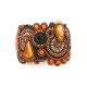 Designer Leather Amber Braided Bracelet The India, image , picture 5