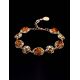 Fabulous Gold Plated Silver Bracelet With Multicolor Amber The Luxor Collection, image , picture 2