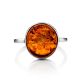 Minimalist Design Silver Amber Ring The Monaco, Ring Size: 9.5 / 19.5, image , picture 4