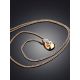 Classy Teardrop Design Gold Diamond Necklace, image , picture 2