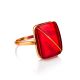 Flawless Design Gold Amber Ring The Sangria, Ring Size: 6.5 / 17, image , picture 4