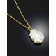 18ct Gold on Sterling Silver ​Pearl Pendant Necklace The Palazzo, image , picture 2