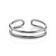 ​Minimalistic Sterling Silver Ring The ICONIC, Ring Size: Adjustable, image , picture 3