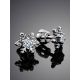 Silver Snowflake Stud Earrings With Crystals The Aurora									, image , picture 2