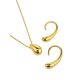 Statement 18ct Gold on Sterling Silver Drop Earrings The Liquid, image , picture 4